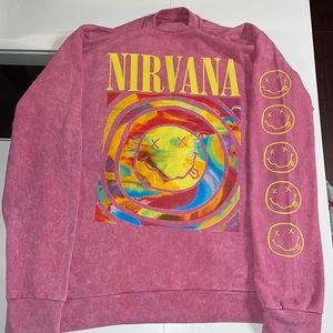 Nirvana Smile Sweatshirt
Oversized Pink S Urban
Outfitters NEW